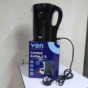 VON VSKC17BNK 1.7 Litres Upright Corded Kettle